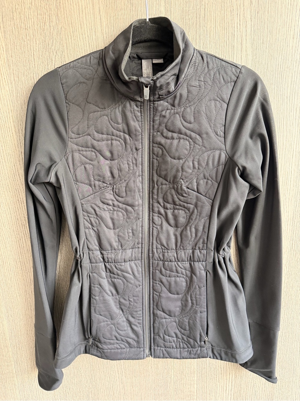 Sweaty Betty Quilted Full-Zip Jacket — Gray
